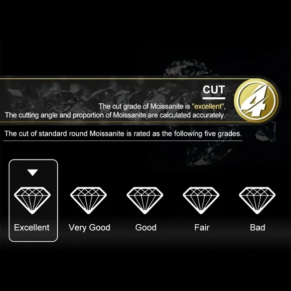 CERTIFIED  1 Carat D Color Moissanite Pendant Necklace 925 Sterling silver NEW - Picture 11 of 11